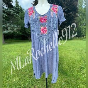 Johnny Was Boho tee shirt dress
